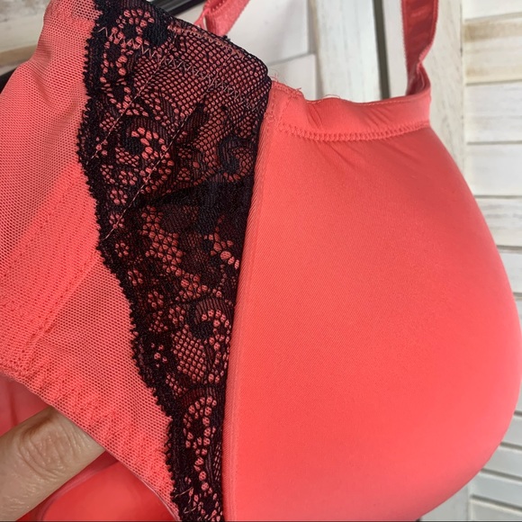 TORRID Coral Lace  Sexy T-Shirt Balconette Bra 40F - Picture 11 of 12